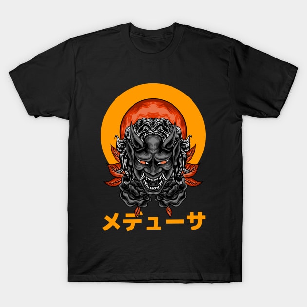 Japanes Demon T-Shirt by Mooxy